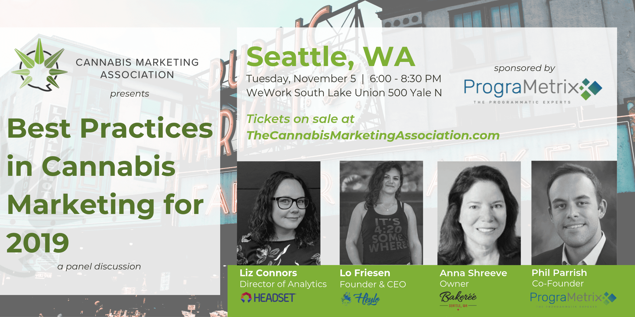Seattle — Best Practices in Cannabis Marketing for 2019 presented by CMA
