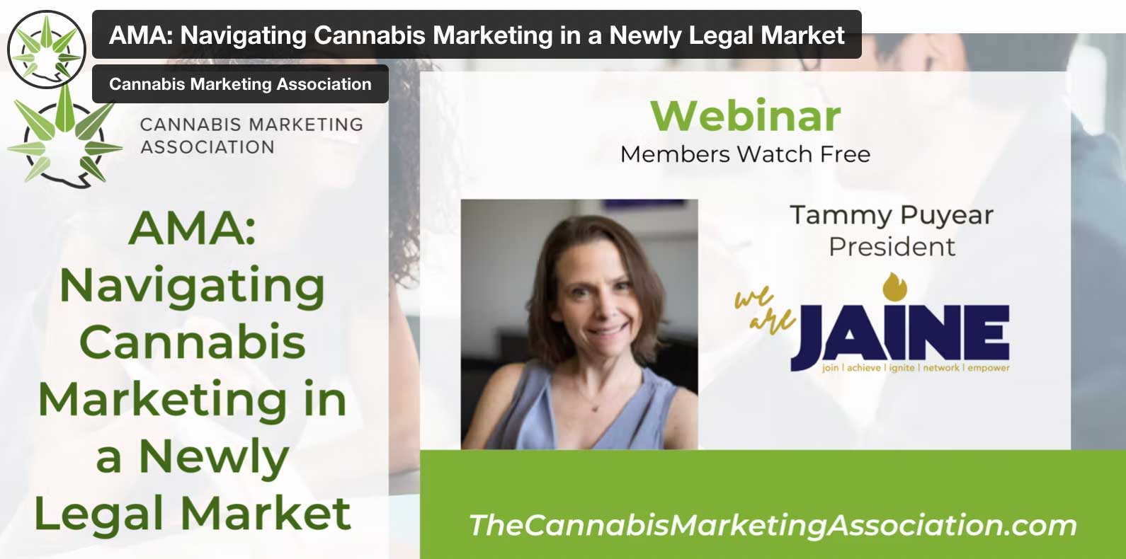 CMA: AMA: Navigating Cannabis Marketing in a Newly Legal Market
