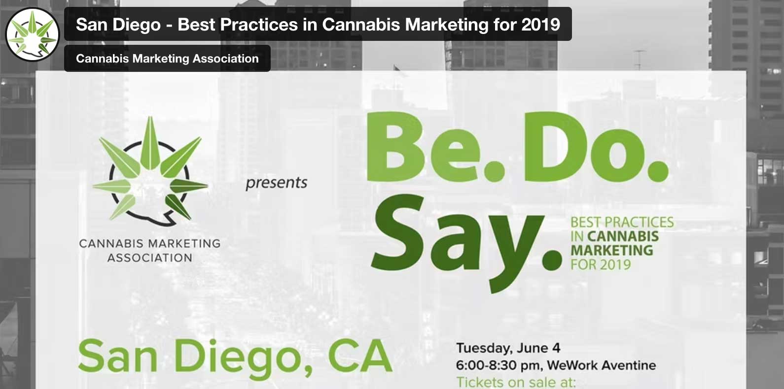 CMA: Best Practices in Cannabis Marketing for 2019, San Diego