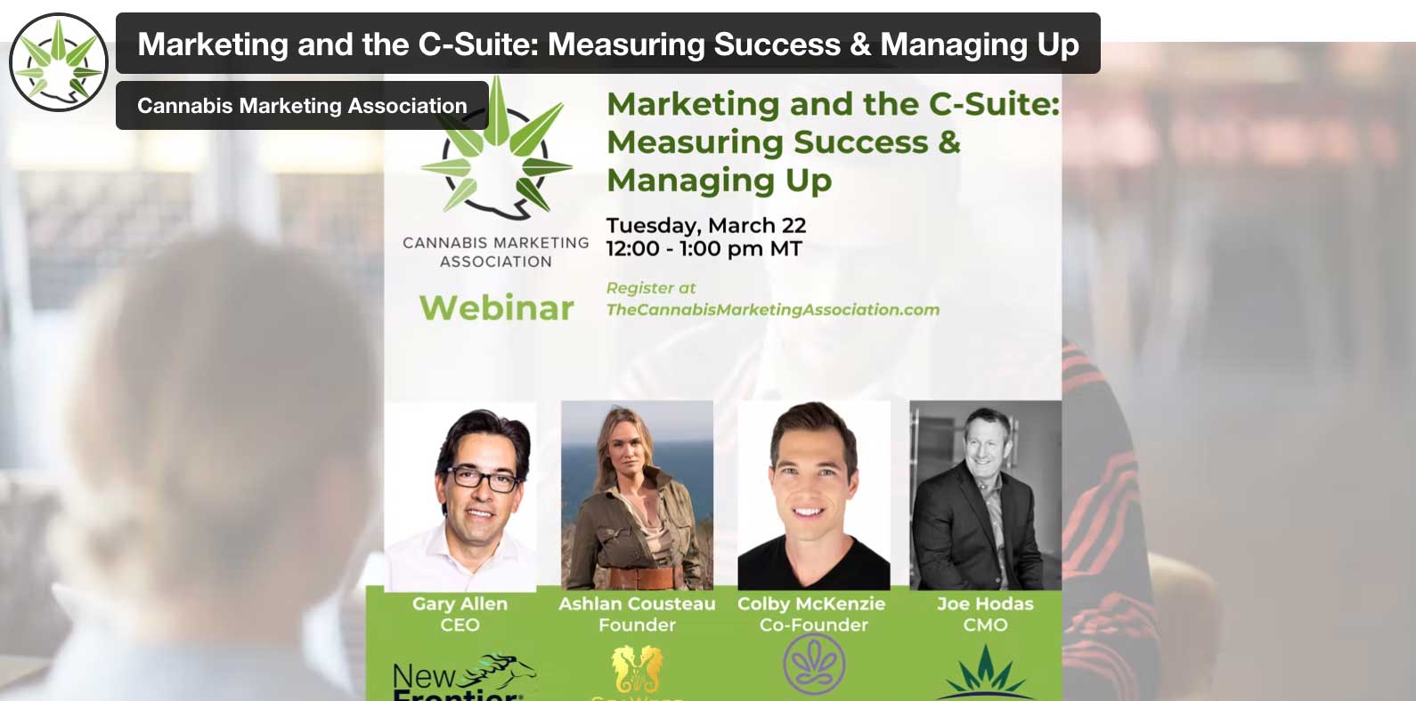 CMA: Marketing and the C-Suite: Measuring Success & Managing Up
