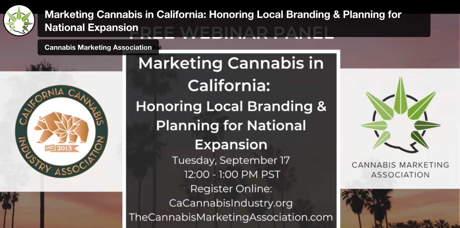 CMA: Marketing Cannabis in California: Honoring Local Branding and Planning for National Expansion