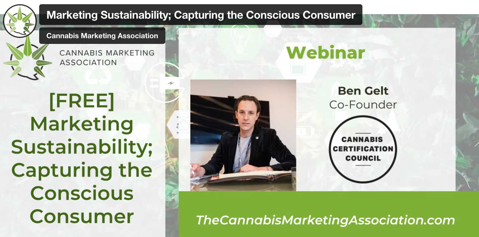CMA: Marketing Sustainability; Capturing the Conscious Consumer