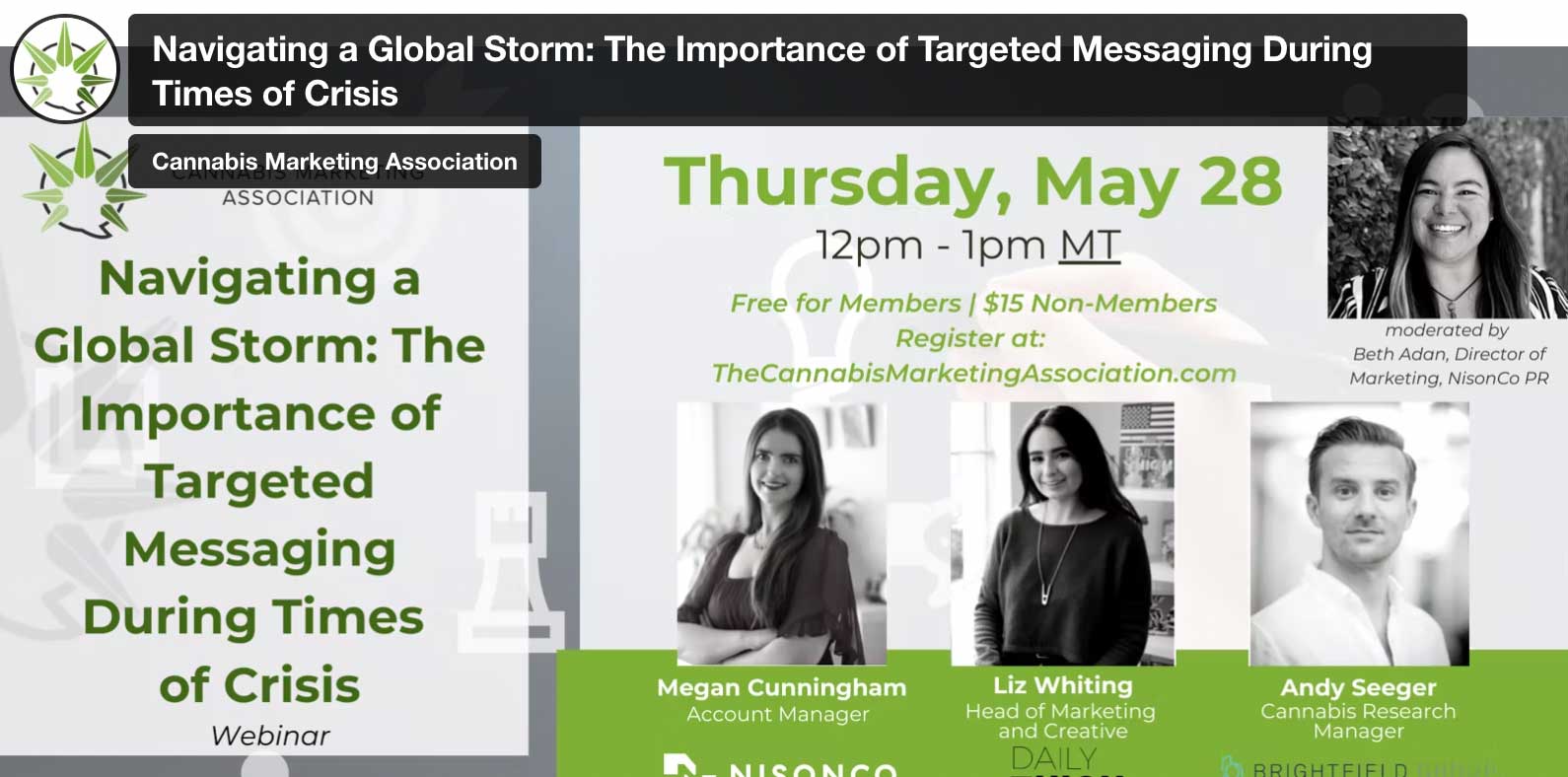 CMA: Navigating a Global Storm: The Importance of Targeted Messaging During Times of Crisis
