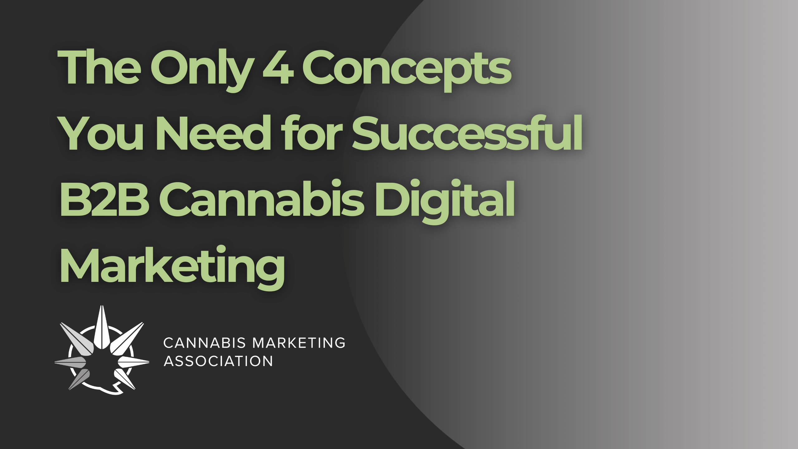 The Only 4 Concepts You Need for Successful B2B Cannabis Digital Marketing